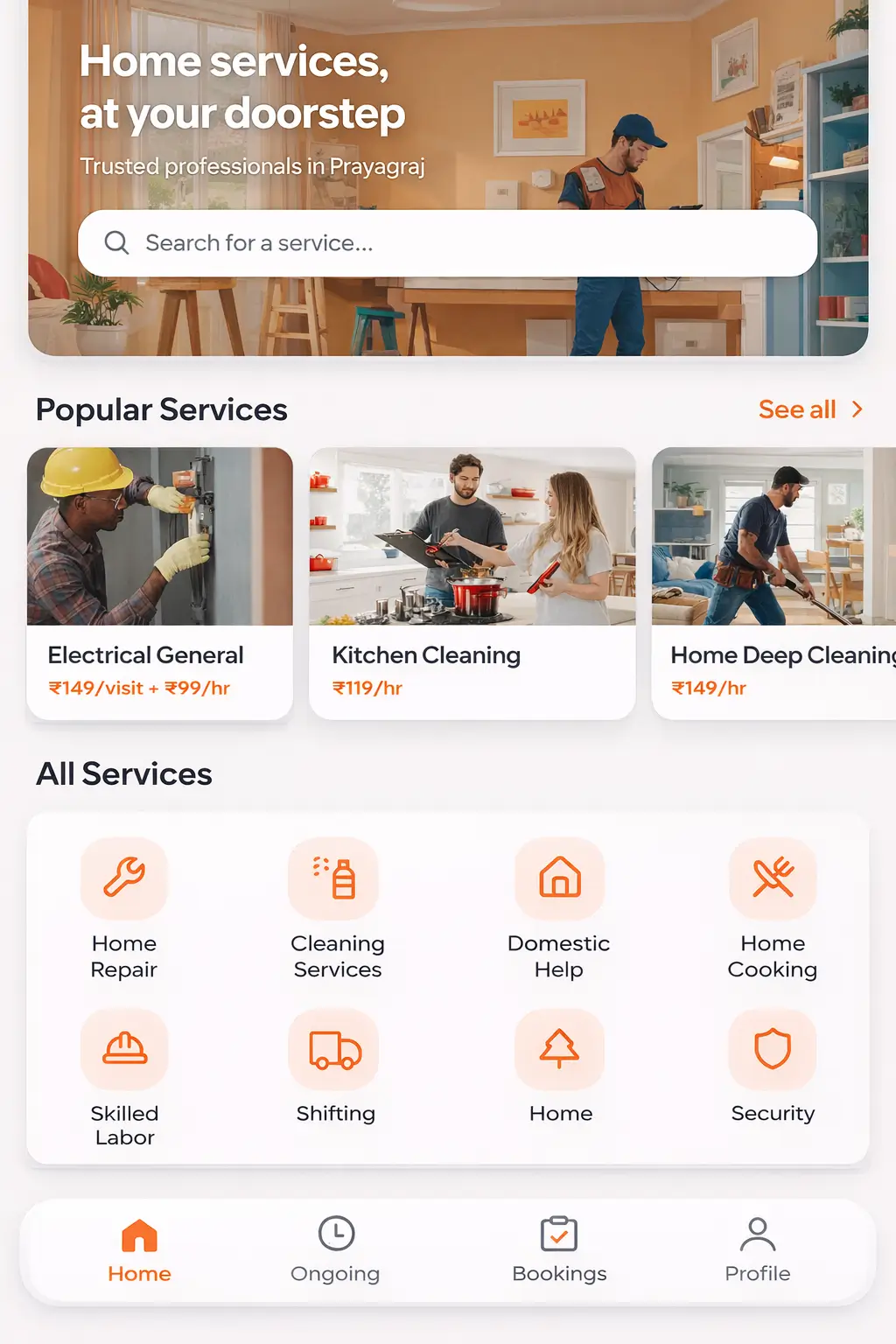 Customer app mobile app preview